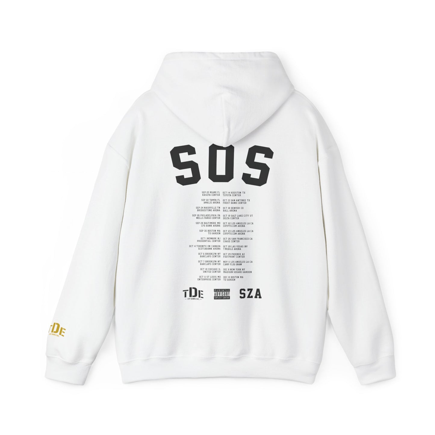 SZA SOS MERCH - NEW SOS NORTH AMERICA TOUR DATES HOODIE