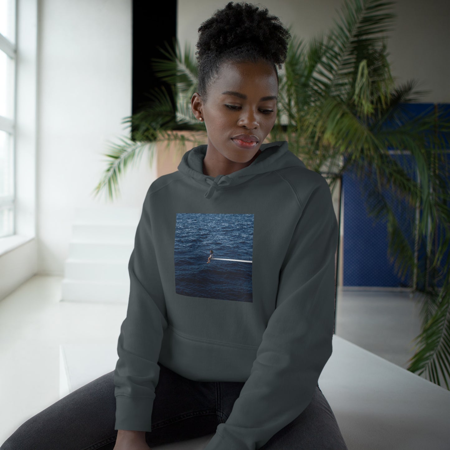 SZA SOS MERCH - SZA SOS COVER CHARCOAL HOODIE