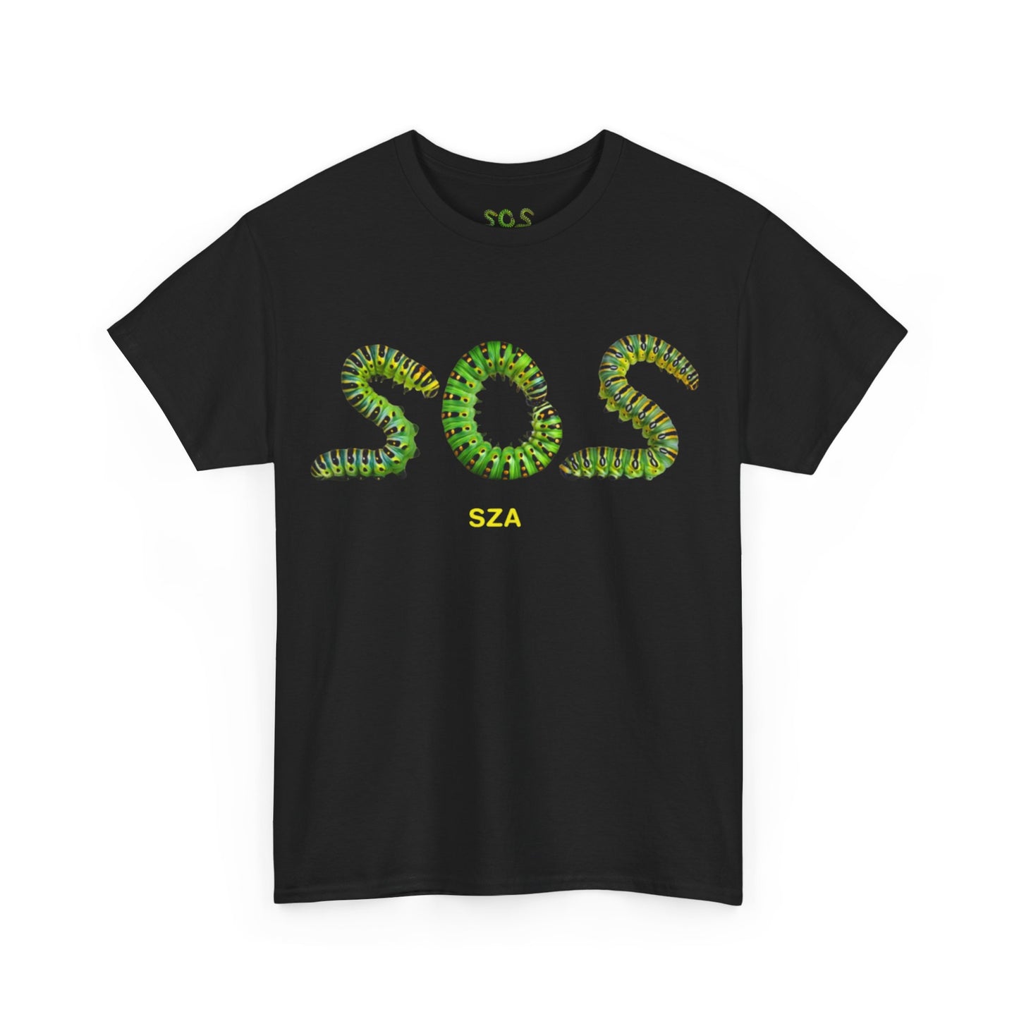 SZA LANA MERCH - LANA SOS SIGNATURE BLACK TOUR DATES TEE