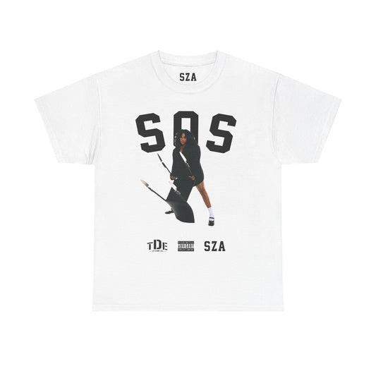 SZA SOS MERCH - SZA SIGNATURE KILL BILL TOUR WHITE TEE